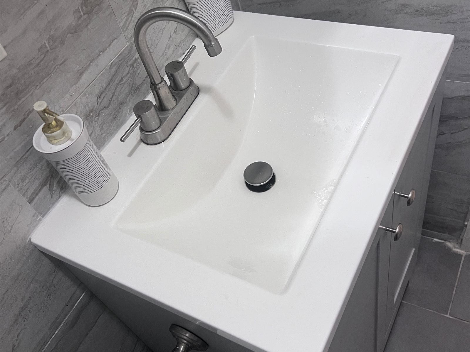 Bathroom Remodel — Gray Tile