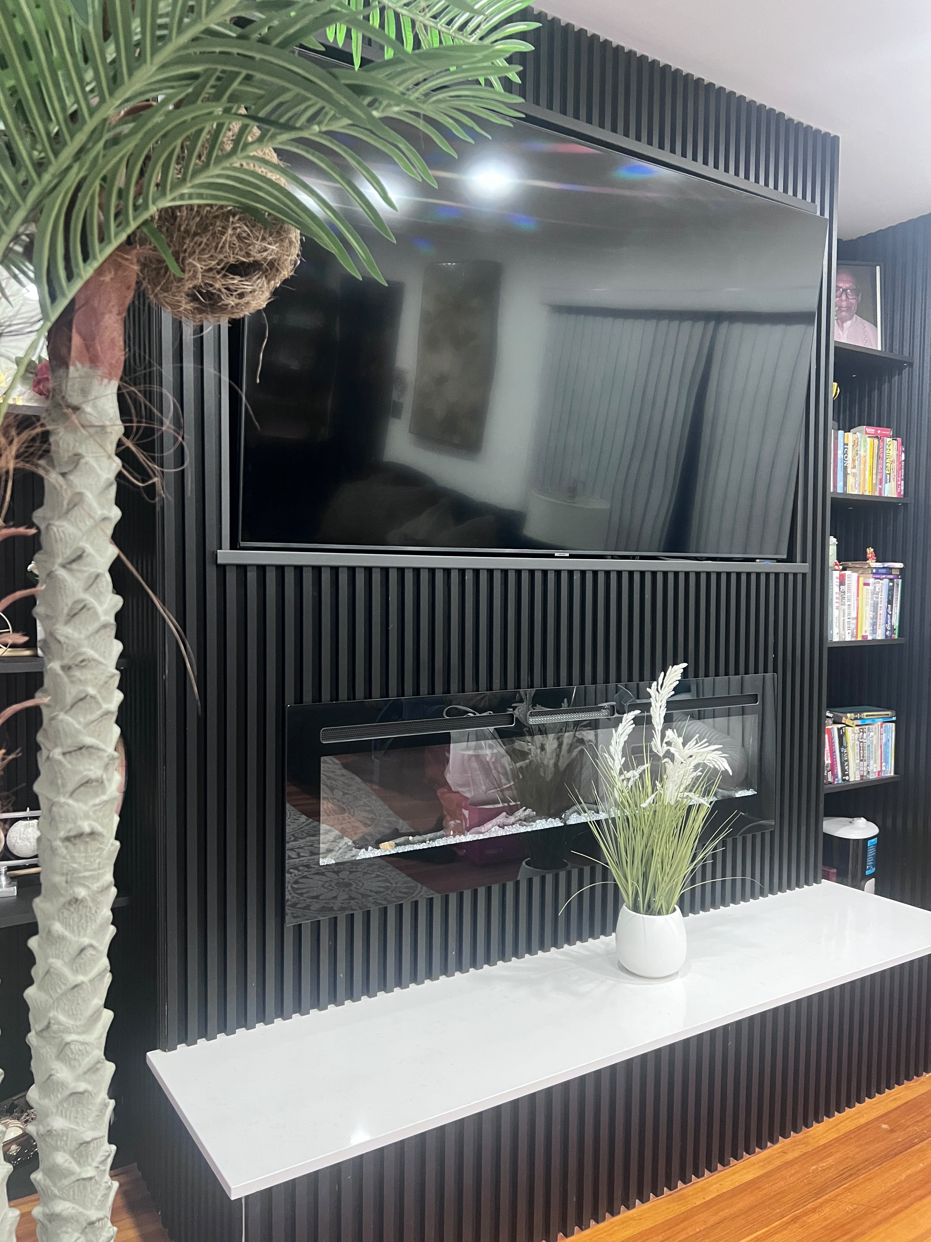 Living room renovation detail